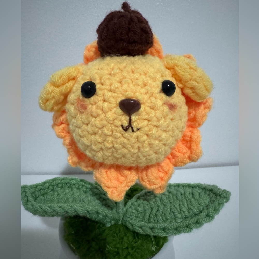Crochet Pompompurin Sunflower